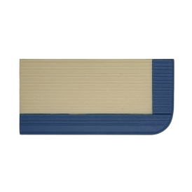 Pool Tile – Ivory/Dark Blue Right Corner 30mm radius