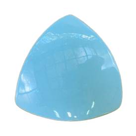 Pool Tile – Radial External Corner Light Blue Gloss