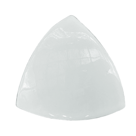 Pool Tile – Radial External Corner White Gloss