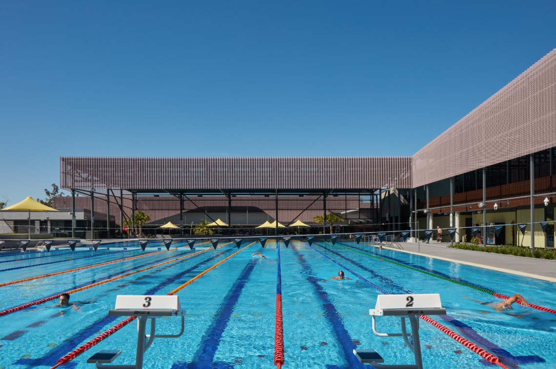 outdoor 50m pool at Pimpama aquatic centre